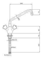 MÉLANGEUR POTENCE AVEC 1-TROU - Combisteel – Image 2