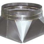 ADAPTEUR CARRÉ EN ROND Ø 350 - Combisteel