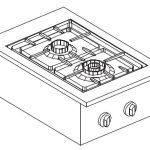 CUISINIÈRE À GAZ 2 BR. 9KW - Combisteel