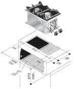 CUISINIÈRE À GAZ 2 BR. 7KW - Combisteel – Image 2