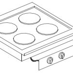CUISINIÈRE ÉL. 4 PL. - Combisteel