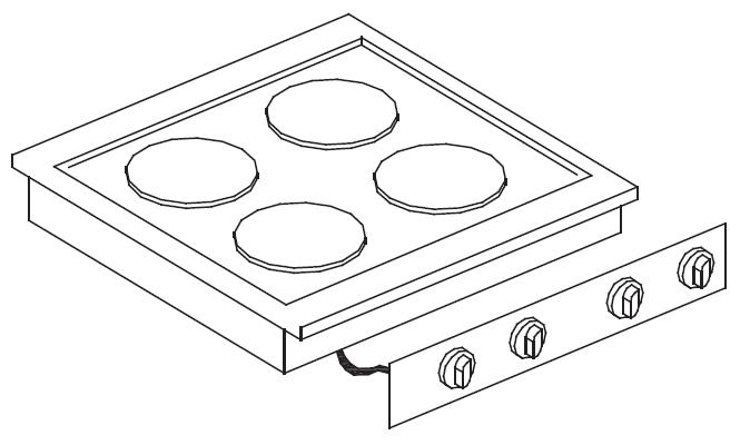 CUISINIÈRE ÉL. 4 PL. - Combisteel CUISINIÈRE ÉL. 4 PL. - Combisteel – Image 1