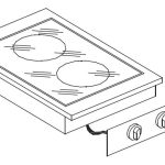 CUISINIÈRE EN CÉRAMIQUE 2 ZONES - Combisteel