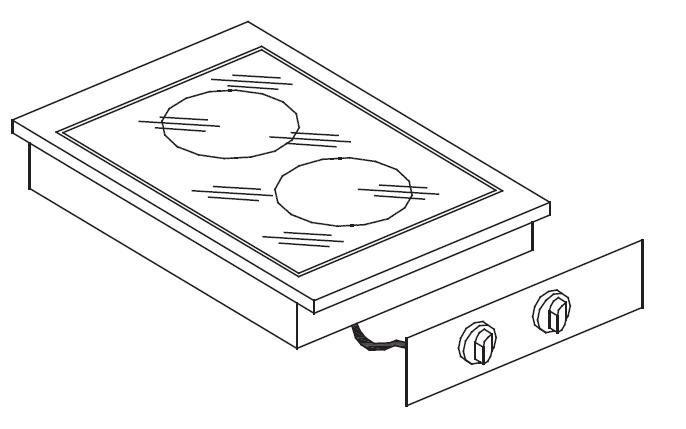 CUISINIÈRE EN CÉRAMIQUE 2 ZONES - Combisteel CUISINIÈRE EN CÉRAMIQUE 2 ZONES - Combisteel – Image 1