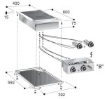 CUISINIÈRE EN CÉRAMIQUE 2 ZONES - Combisteel – Image 2