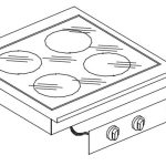 CUISINIÈRE EN CÉRAMIQUE 4 ZONES - Combisteel