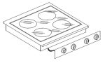 CUISINIÈRE EN CÉRAMIQUE 4 ZONES - Combisteel