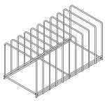 PLAQUE DE SUPPORT EN ACIER INOX 10 - Combisteel