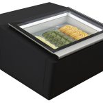 MODÈLE DE TABLE VITRINE À CREME GLACÉE NOIRS'OUVRE DU CÔTÉ FONCTIONNEMENT - Combisteel