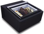 MODÈLE DE TABLE VITRINE À CREME GLACÉE NOIRS'OUVRE DU CÔTÉ CLIENT - Combisteel