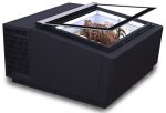 MODÈLE DE TABLE VITRINE À CREME GLACÉE NOIRS'OUVRE DU CÔTÉ CLIENT - Combisteel – Image 2