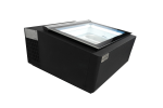 MODÈLE DE TABLE VITRINE À CREME GLACÉE NOIRS'OUVRE DU CÔTÉ CLIENT - Combisteel – Image 4