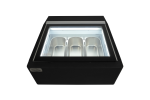 MODÈLE DE TABLE VITRINE À CREME GLACÉE NOIRS'OUVRE DU CÔTÉ CLIENT - Combisteel – Image 5