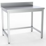 700 PLAN DE TRAVAIL ESSOUS OUVERT BORD RELEVÉ DÉMONTABLE 1200 - Combisteel