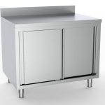 600 PLAN DE TRAVAIL PORTES COULISSTANTES BORD RELEVÉ 1200 - Combisteel