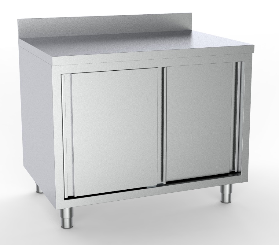 700 PLAN DE TRAVAIL PORTES COULISSTANTES BORD RELEVÉ 1600 - Combisteel 700 PLAN DE TRAVAIL PORTES COULISSTANTES BORD RELEVÉ 1600 - Combisteel – Image 1