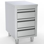 700 TABLE DE TRAVAIL AVEC 3 TIROIRS 500 - Combisteel