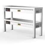 ÉTAGÈRE CHAUFFANTE EN CÉRAMIQUE 2 NIVEAUX 1200 6 HEATERS OF 250W - Combisteel
