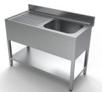 600 BLOC-ÉVIER ÉTAGÈRE 1 À DROITE 1200 - Combisteel