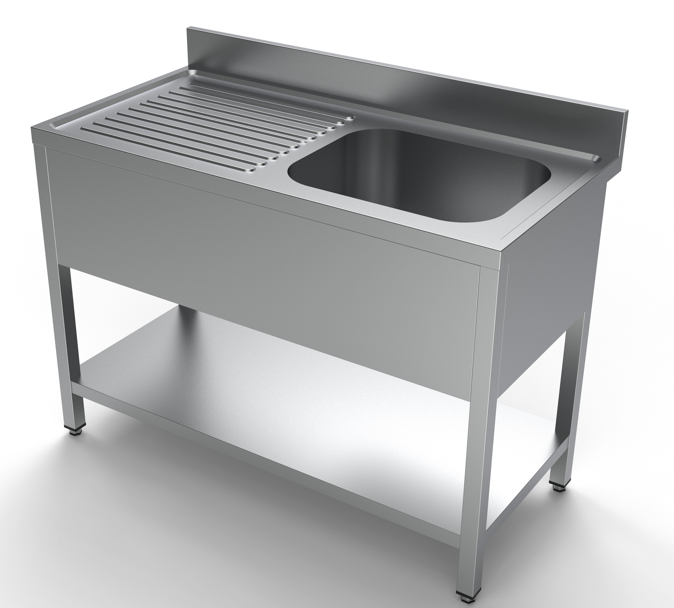 600 BLOC-ÉVIER ÉTAGÈRE 1 À DROITE 1200 - Combisteel 600 BLOC-ÉVIER ÉTAGÈRE 1 À DROITE 1200 - Combisteel – Image 1
