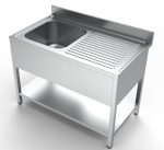 700 BLOC-ÉVIER ÉTAGÈRE 1 À GAUCHE 1200 - Combisteel