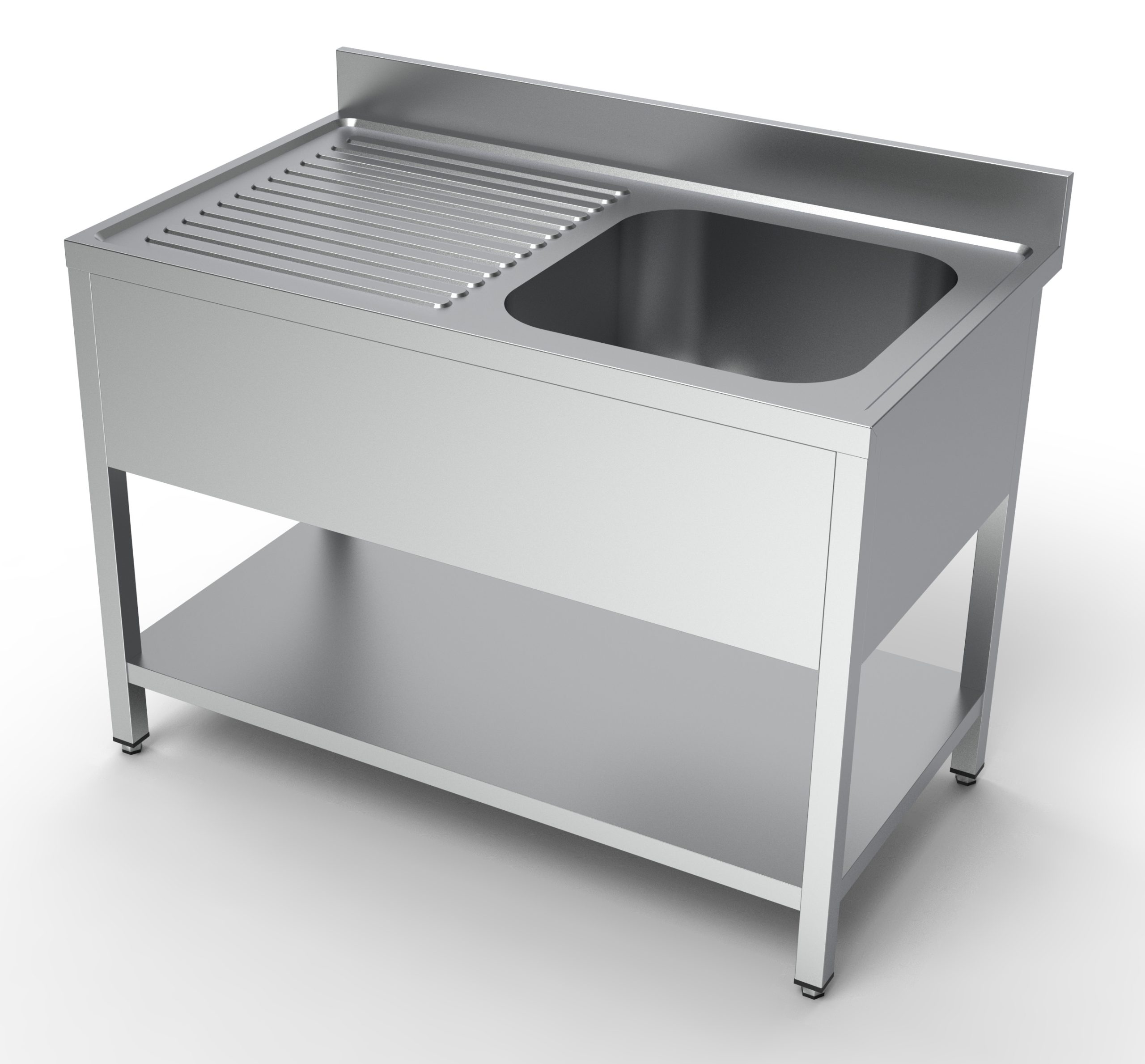 700 BLOC-ÉVIER ÉTAGÈRE 1 À DROITE 1200 - Combisteel 700 BLOC-ÉVIER ÉTAGÈRE 1 À DROITE 1200 - Combisteel – Image 1