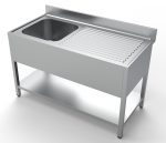 700 BLOC-ÉVIER ÉTAGÈRE 1 À GAUCHE 1400 - Combisteel