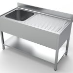 700 BLOC-ÉVIER ÉTAGÈRE 1 À GAUCHE 1400 - Combisteel
