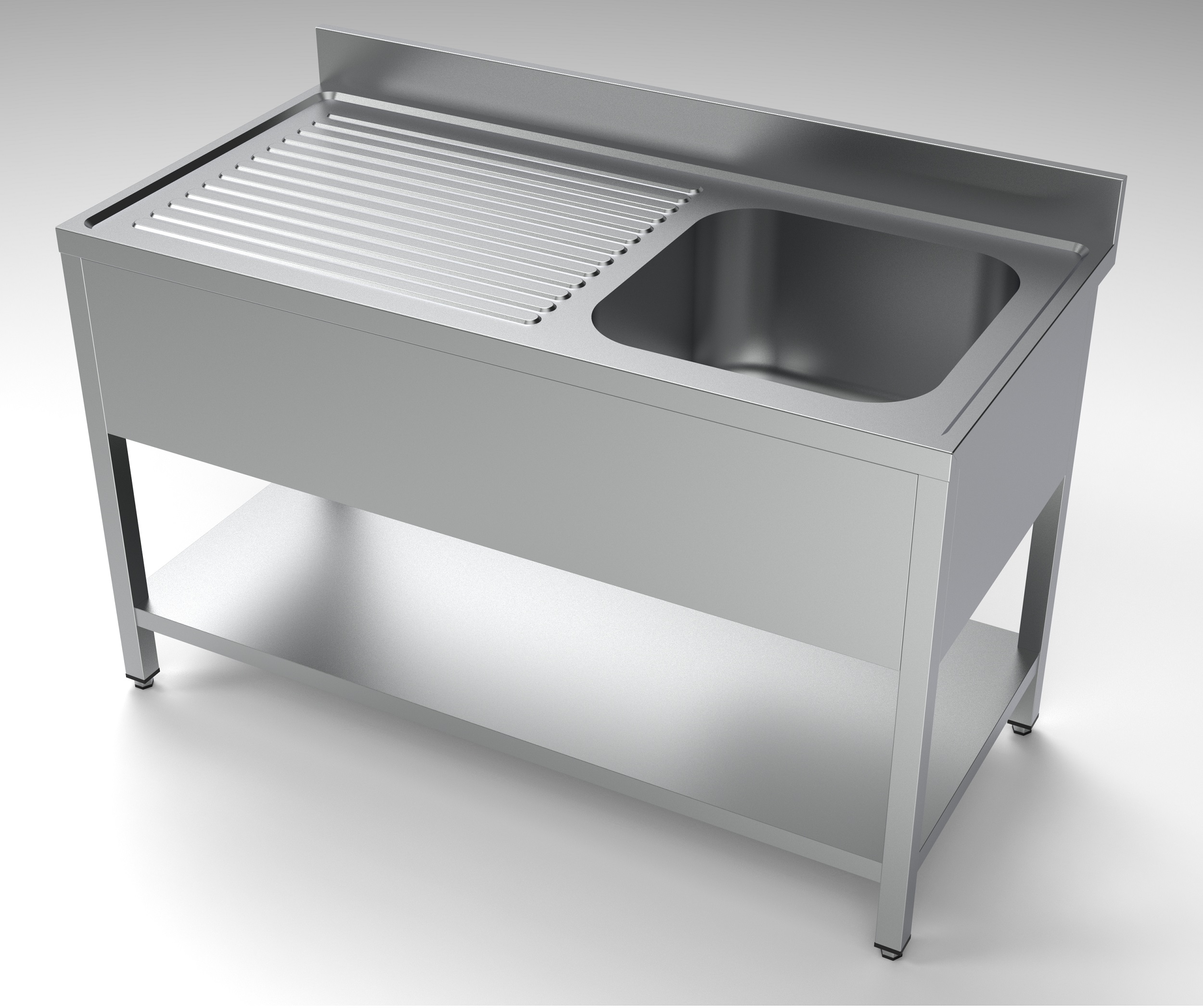 700 BLOC-ÉVIER ÉTAGÈRE 1 À DROITE 1400 - Combisteel 700 BLOC-ÉVIER ÉTAGÈRE 1 À DROITE 1400 - Combisteel – Image 1