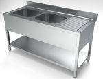 700 BLOC-ÉVIER ÉTAGÈRE 2 À GAUCHE 1600 - Combisteel