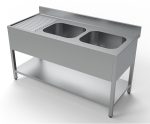 700 BLOC-ÉVIER ÉTAGÈRE 2 À DROITE 1600 - Combisteel