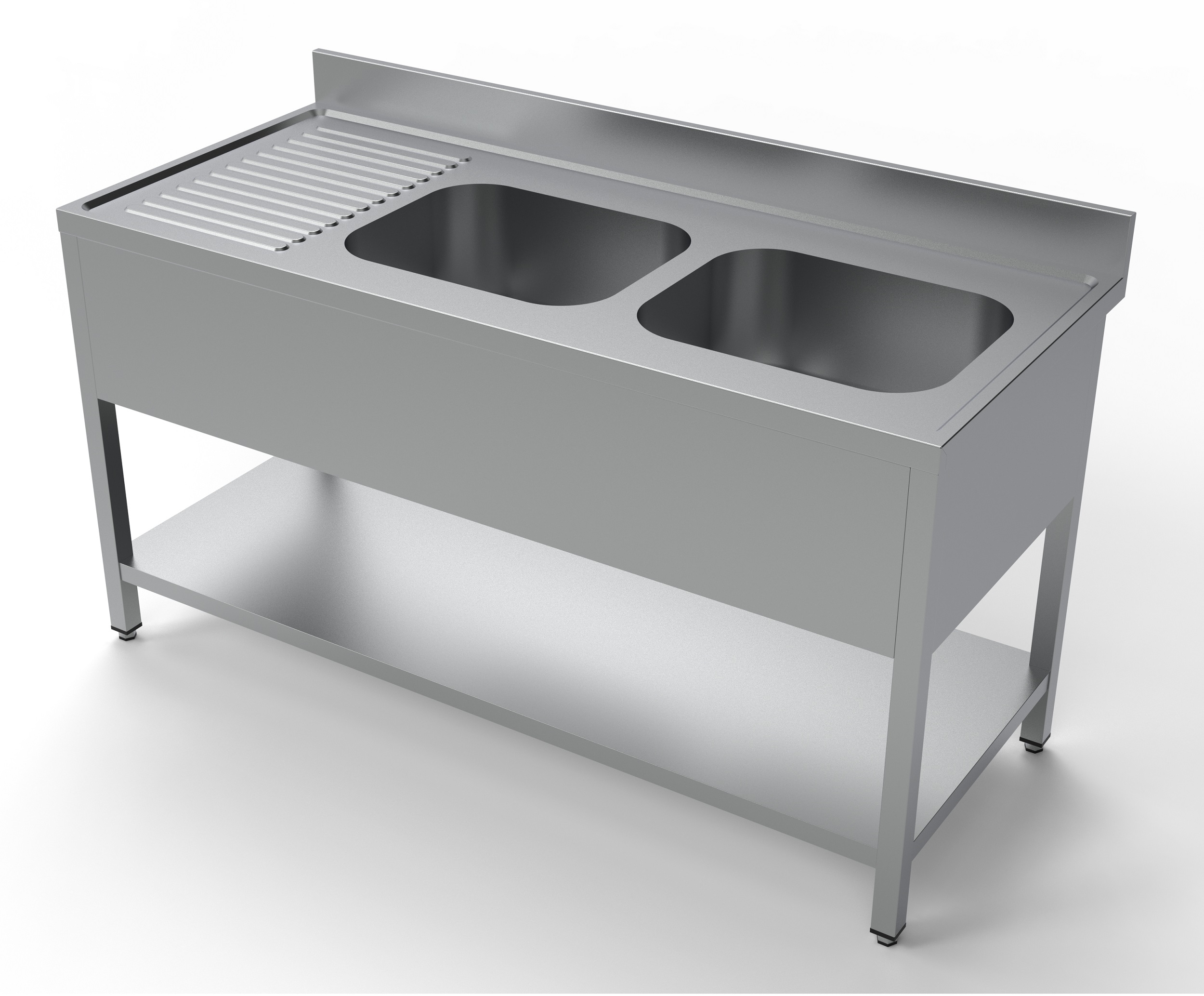 700 BLOC-ÉVIER ÉTAGÈRE 2 À DROITE 1600 - Combisteel 700 BLOC-ÉVIER ÉTAGÈRE 2 À DROITE 1600 - Combisteel – Image 1