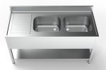 700 BLOC-ÉVIER ÉTAGÈRE 2 À DROITE 1600 - Combisteel – Image 2