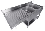 700 BLOC-ÉVIER ÉTAGÈRE LAVE-VAISSELLE DÉMONTABLE 2 À DROITE 1600 - Combisteel – Image 3