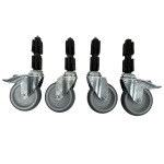 SERIE DE ROUES POUR TABLE 4X - Combisteel