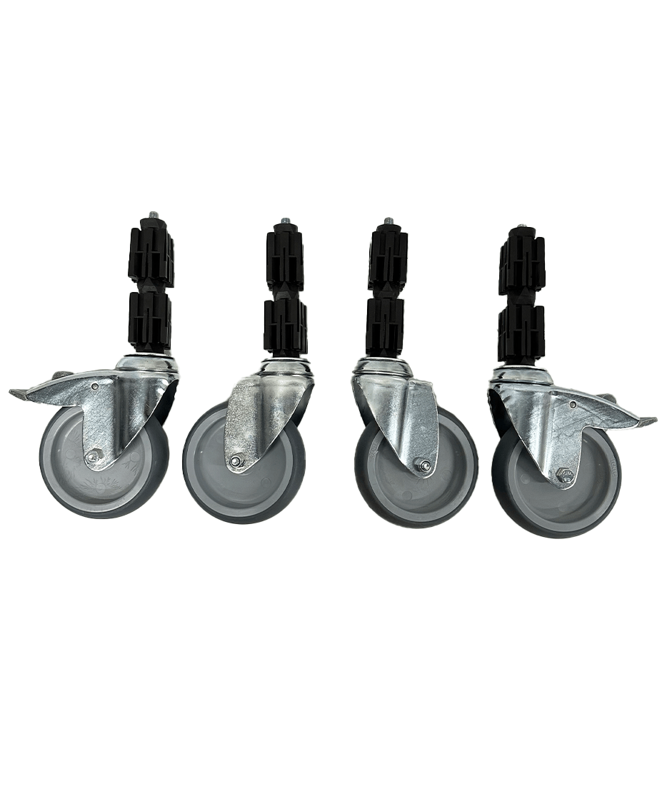 SERIE DE ROUES POUR TABLE 4X - Combisteel SERIE DE ROUES POUR TABLE 4X - Combisteel – Image 1