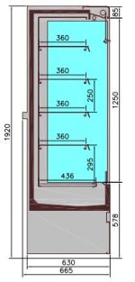 CHAMBRE FROIDE MURALE JAMIE 1.9 - Combisteel – Image 2
