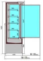 CHAMBRE FROIDE MURALE JAMIE 2 PORTES 1.5 - Combisteel – Image 2