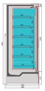 CHAMBRE FROIDE MURALE MIKE 2.5 *TRANSPORT SUR DEMANDE* - Combisteel – Image 2