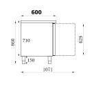 600 TABLE RÉFRIGÉRÉE 4 PORTES - Combisteel – Image 2