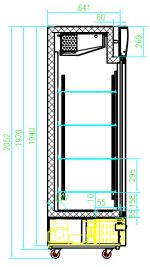 CONGÉLATEUR 2 PORTES EN VERRE - Combisteel – Image 2