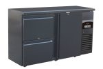 ARRIÈRE BAR RÉFRIGÉRÉE NOIR 1 PORTE ET 2 TIROIRS - Combisteel