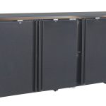 ARRIÈRE BAR RÉFRIGÉRÉE NOIR 3 PORTES - Combisteel