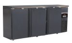 ARRIÈRE BAR RÉFRIGÉRÉE NOIR 3 PORTES - Combisteel