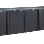 ARRIÈRE BAR RÉFRIGÉRÉE NOIR 4 PORTES - Combisteel