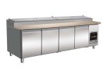 SALADETTE 4 PORTES AVEC PLAN DE TRAVAIL EN GRANIT ET 12x1/3GN RÉCIPIENT *TRANSPORT SUR DEMANDE* - Combisteel