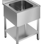 700 BLOC-ÉVIER ÉTAGÈRE DÉMONTABLE 1 CENTRE 700 - Combisteel