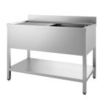 700 BLOC-ÉVIER ÉTAGÈRE DÉMONTABLE 1 À DROITE 1200 - Combisteel
