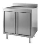 700 PLAN DE TRAVAIL PORTES A TAMBOUR BORD RELEVÉ 800 - Combisteel