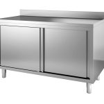 700 PLAN DE TRAVAIL PORTES COULISST BORD RELEVÉ 1600 - Combisteel